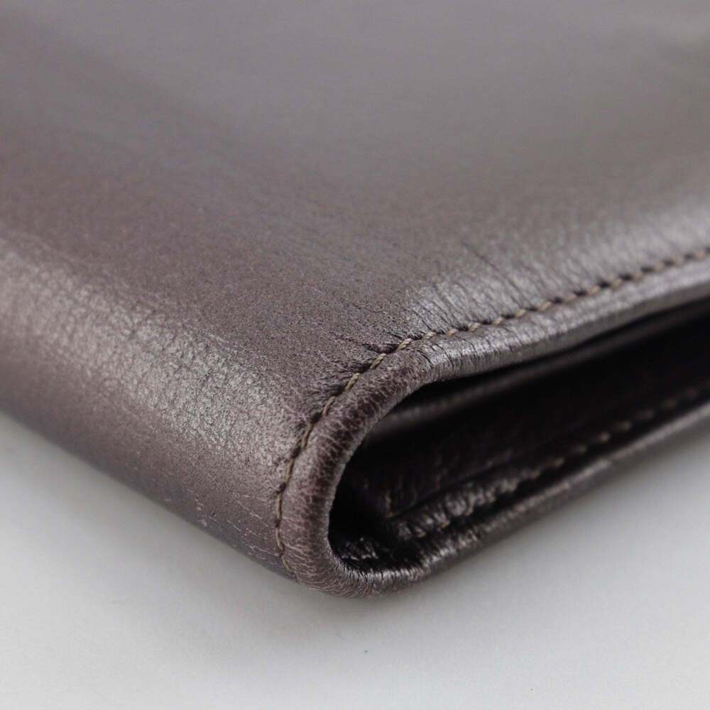 CHANEL Authentic Purple Leather Logo Wallet - Picture 4 of 10
